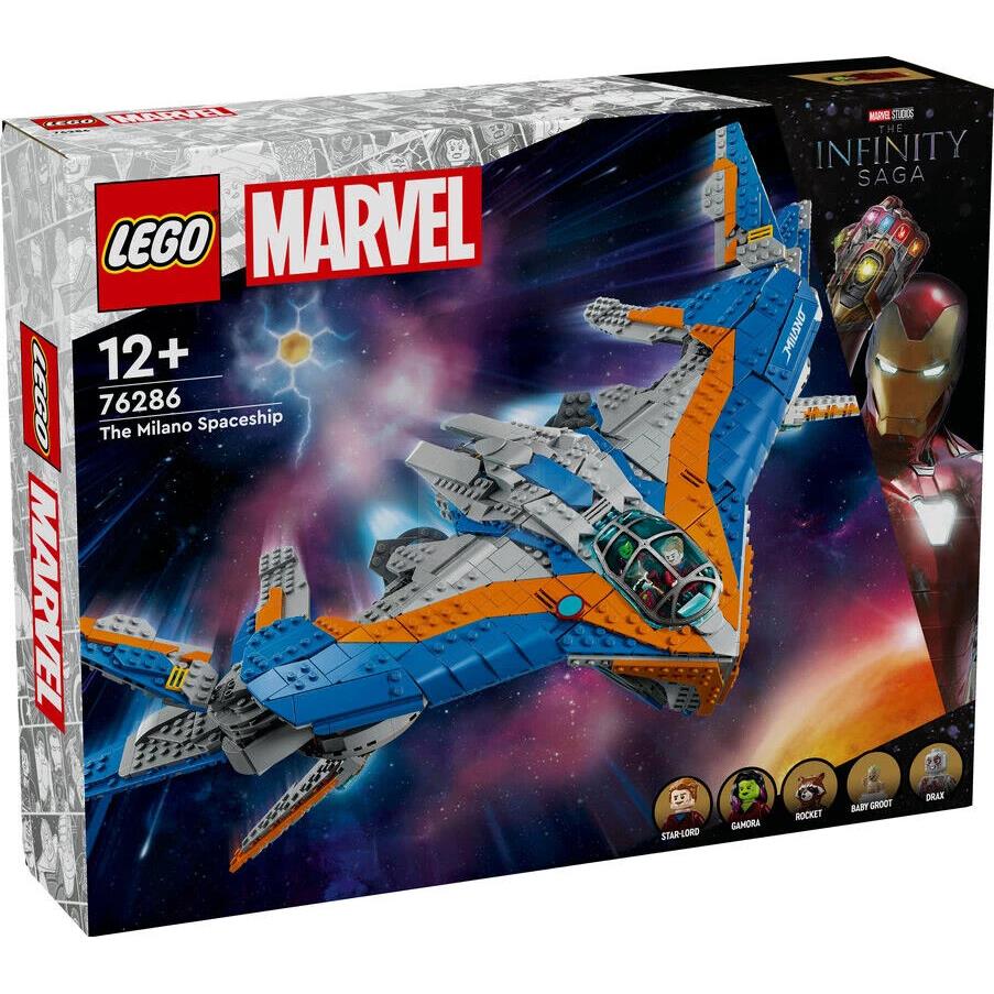 Lego Marvel Guardians of The Galaxy: The Milano Spaceship 76286 Building Toy Set