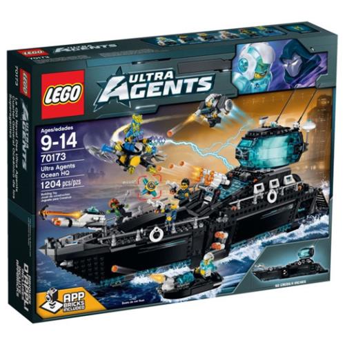 Lego Ultra Agents Ocean HQ 70173 Ultra Agents Minifigure Building Set