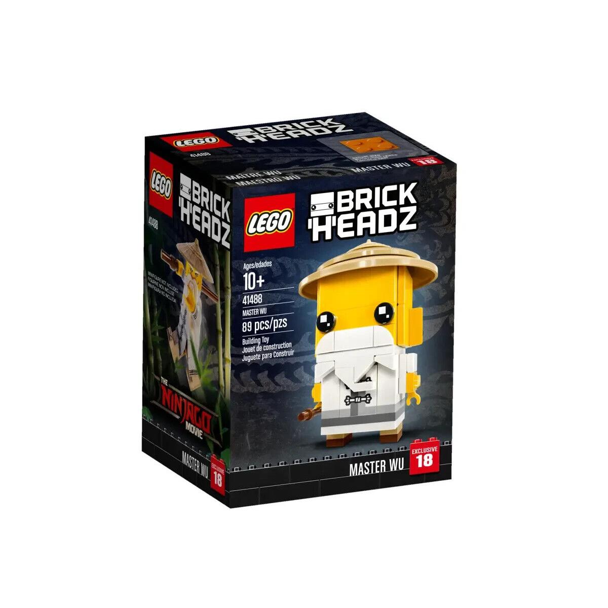 Lego Master Wu 41488 Brickheadz Minifigure Building Set