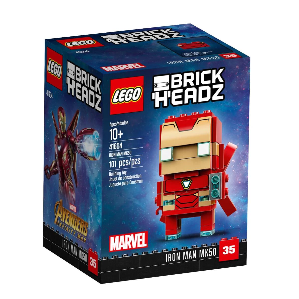 Lego Iron Man MK50 41604 Brickheadz Minifigure Building Set