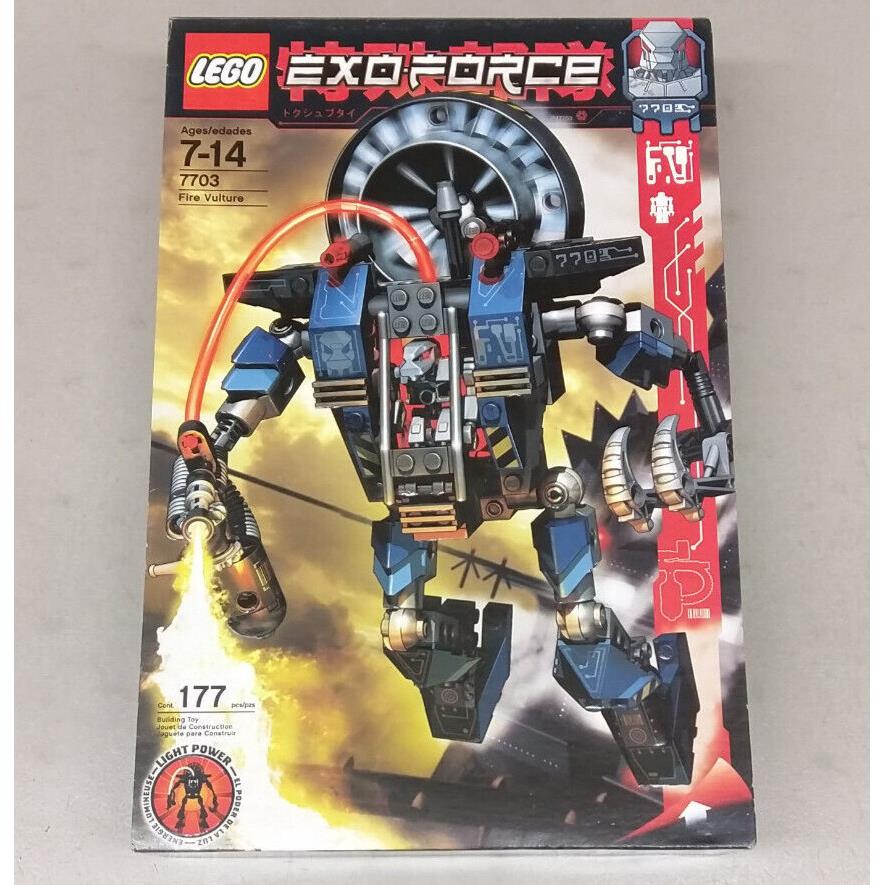 Lego Exo-force 7703 Fire Vulture Mech Robot Light-up Brick Devastator