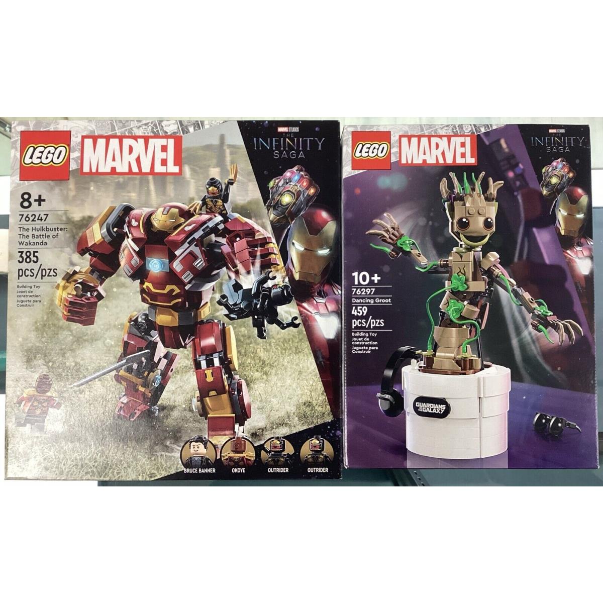 Legos Marvel Infinity Saga 2pack: Hulkbuster Dancing Groot