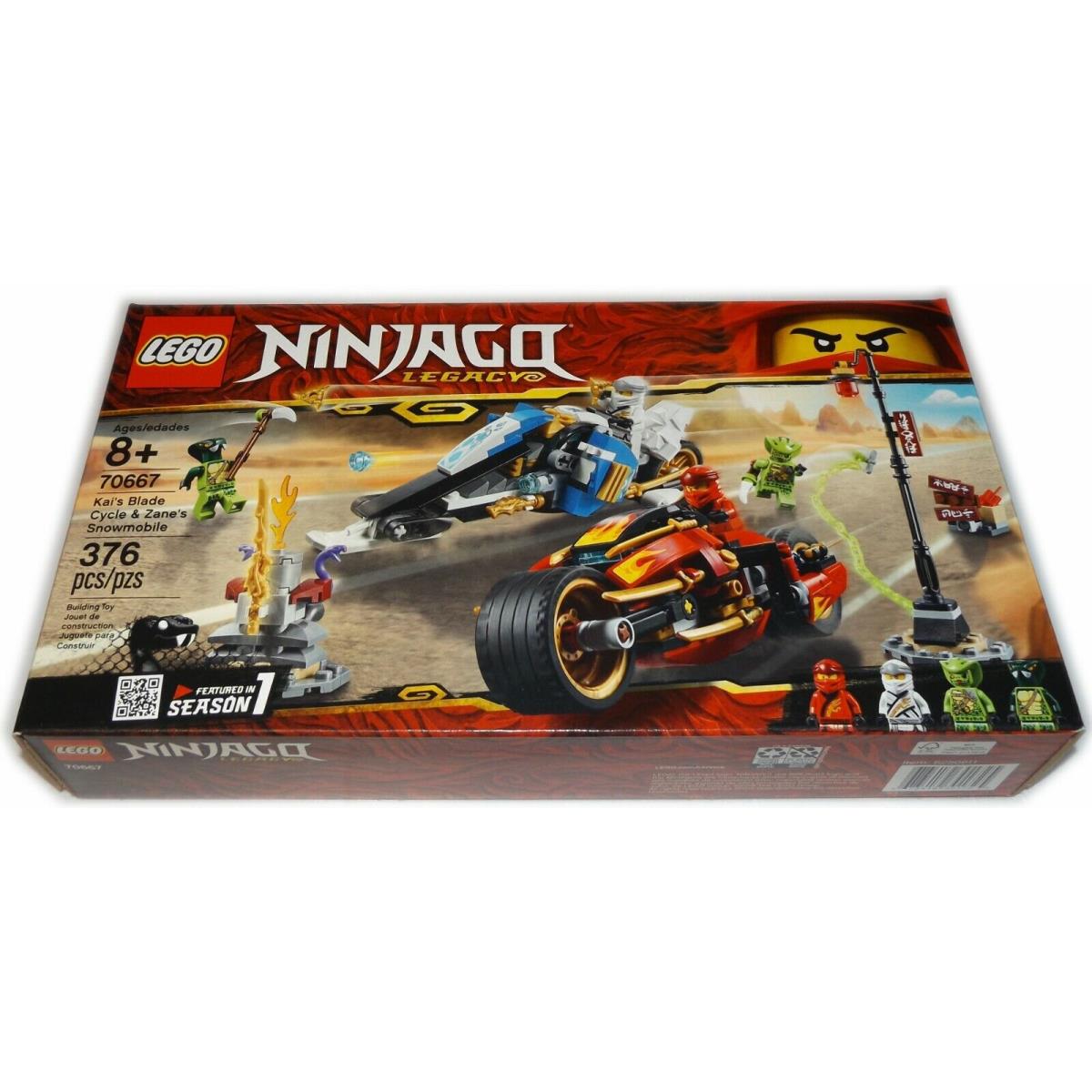 Lego 70667 Kai`s Blade Cycle Zane`s Snowmobile Ninjago Legacy 6250611