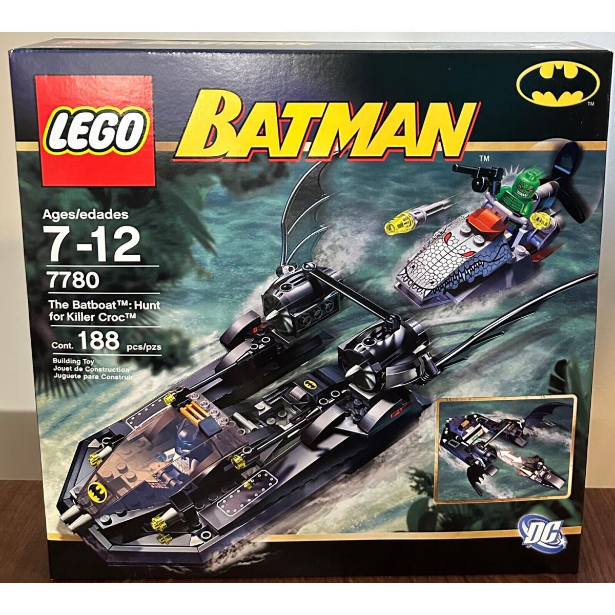 Lego Batman 7780 The Batboat Hunt For Killer Croc Mint Box 2006 Must See