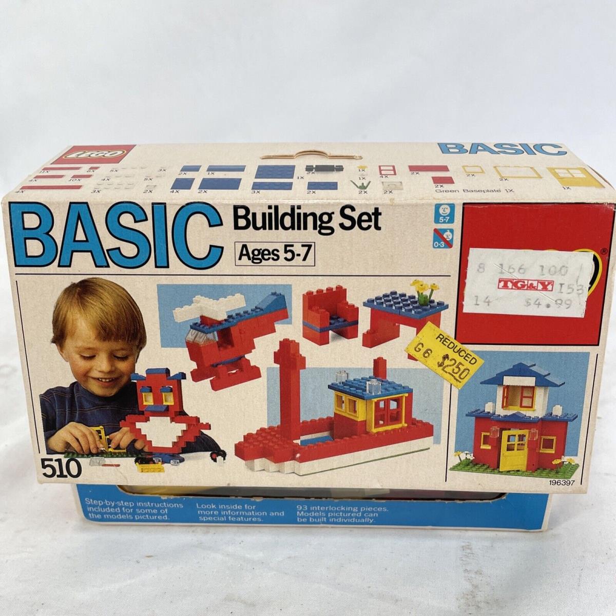 1985 Vintage Lego Basic: Basic Building Set 510