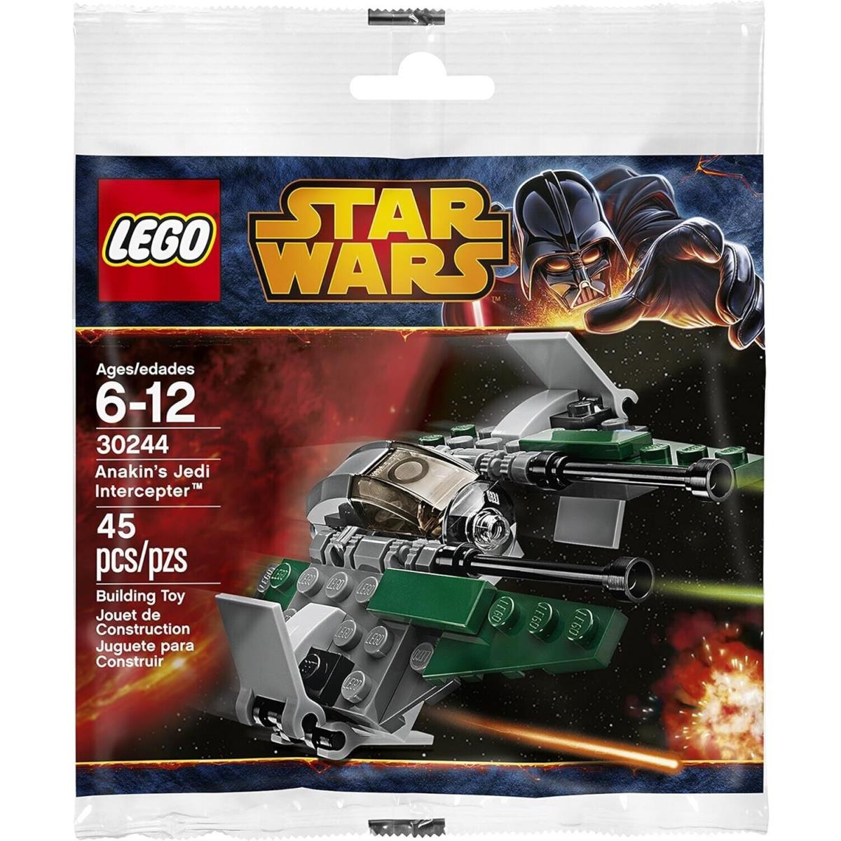 Lego Anakin`s Jedi Intercepter-mini Polybag 30244 Star Wars Building Set