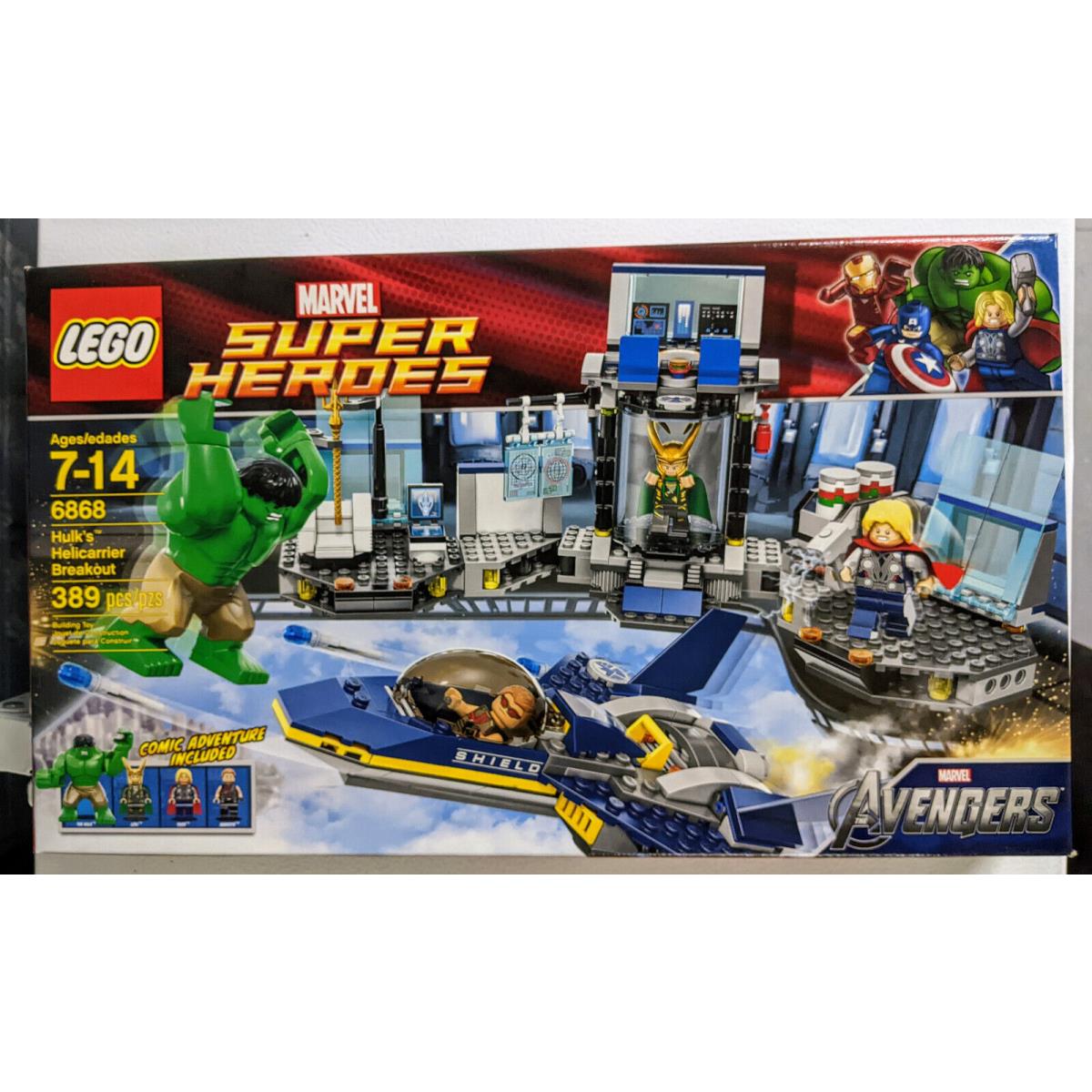 Lego Marvel Superheroes Hulk s Helicarrier Breakout Set 6868 2012