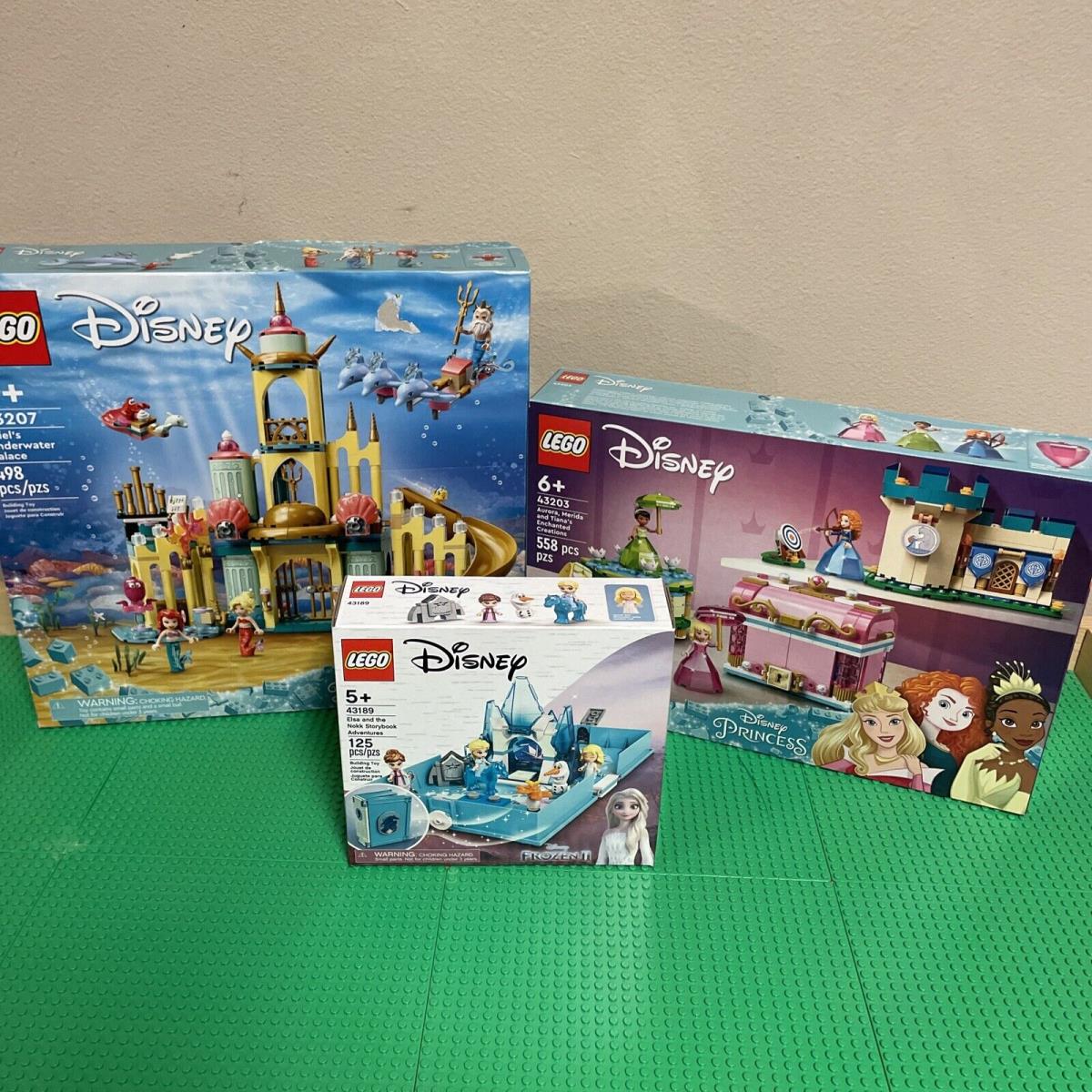 Lego Disney Princess Frozen. 43207 43203 and 43189