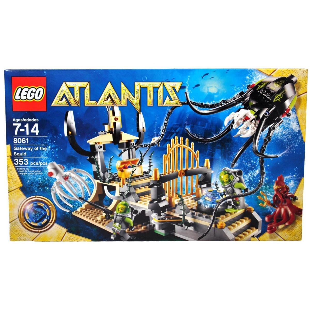 Lego Atlantis 8061 Gateway of The Squid Retired Hard to Find Building Set