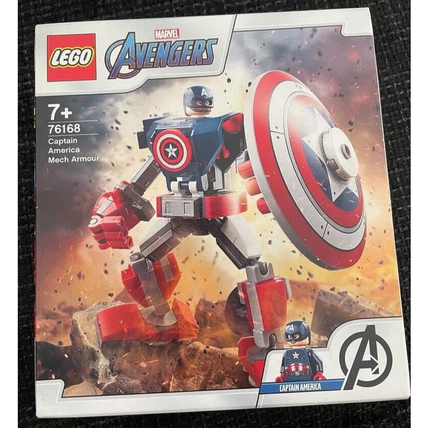 Lego Marvel Captain America Mech Armor 76168 Toy Building Kit 121 Pcs