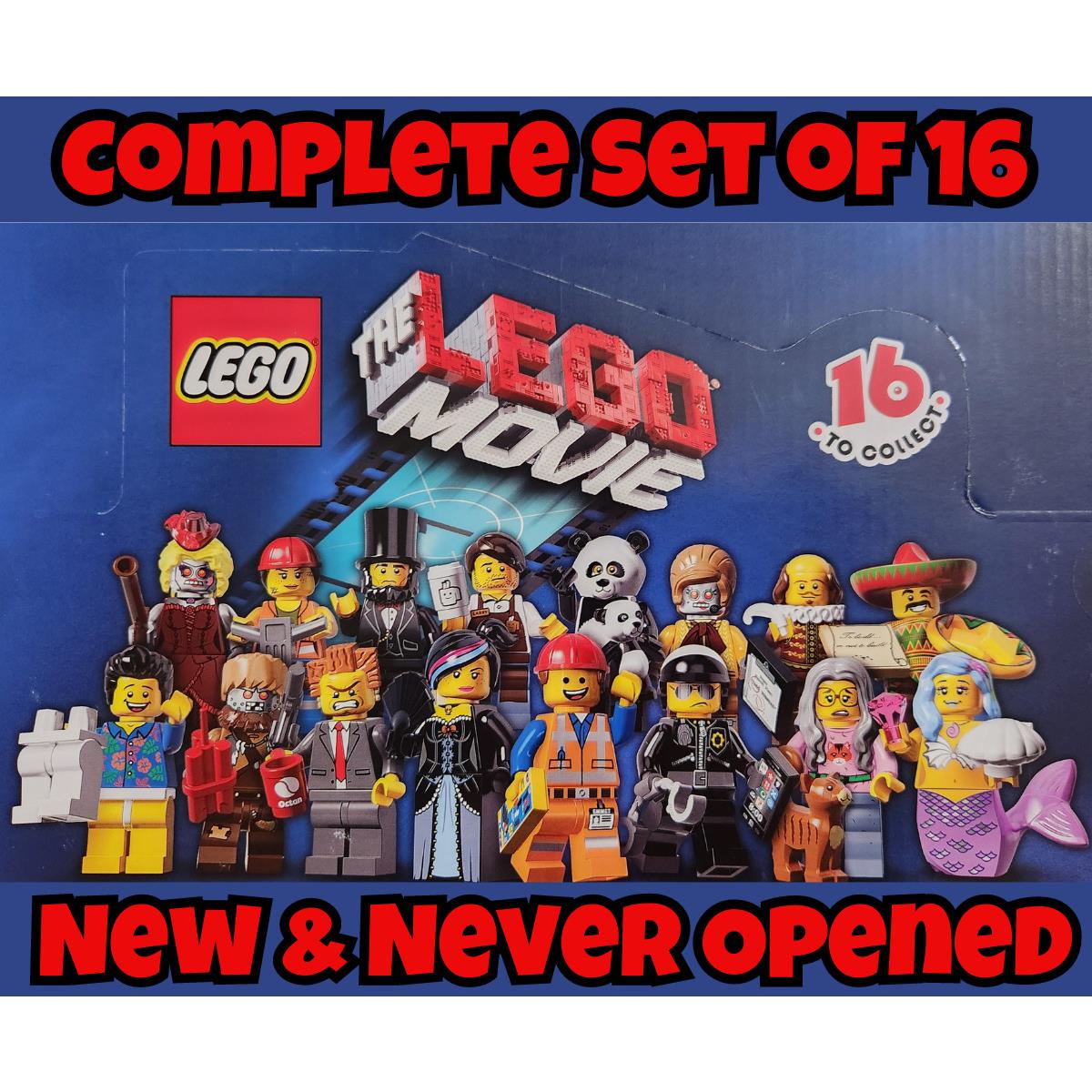 Complete Set of 16 - 71004 The Lego Movie Collectible Minifigures