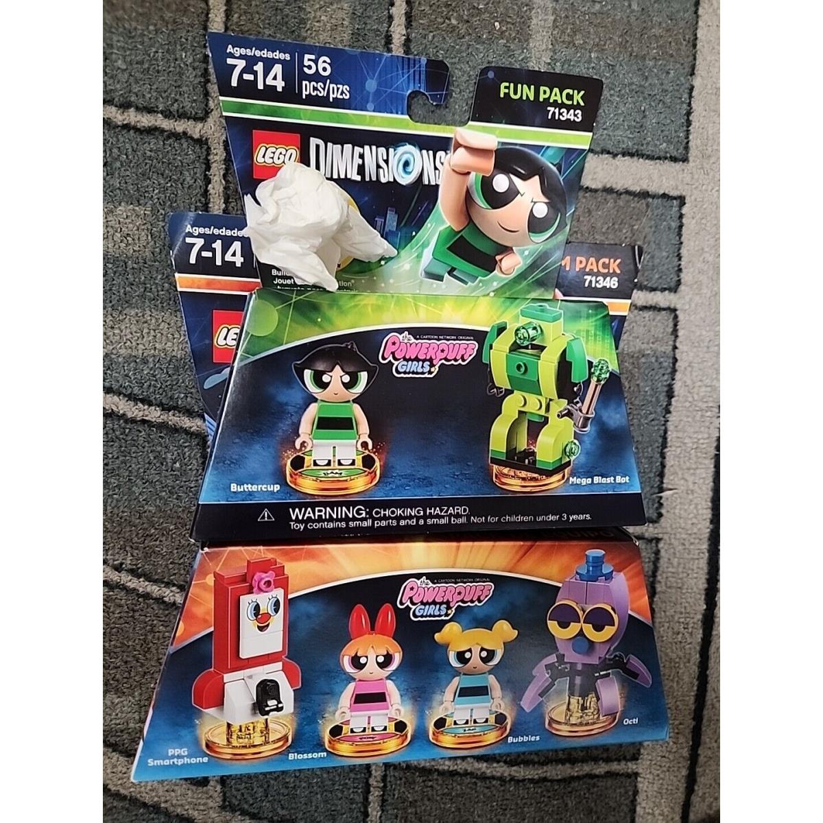 Lego Dimensions Powerpuff Girls Team Pack 71346 Fun Pack 71343