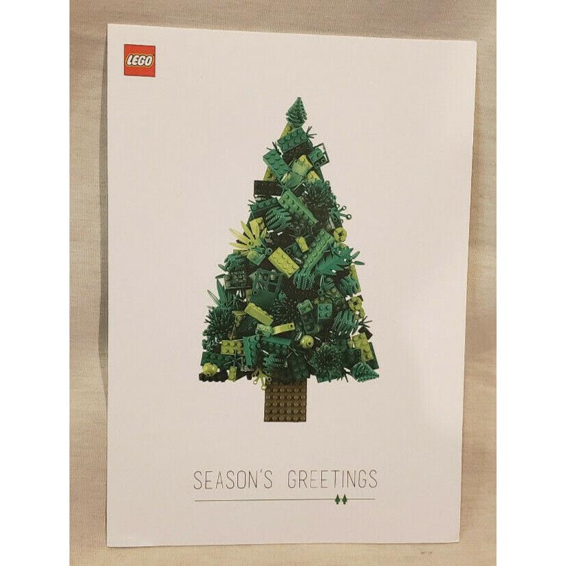 Lego Employee Christmas Greeting Card 2015 Hard TO Find