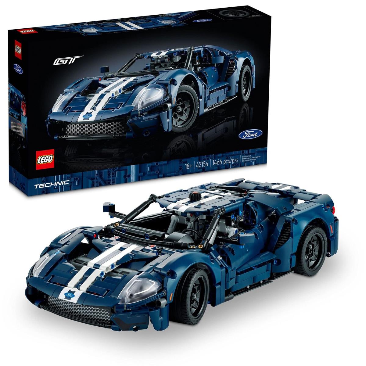 Lego Technic 2022 Ford GT 42154 Car Model Kit