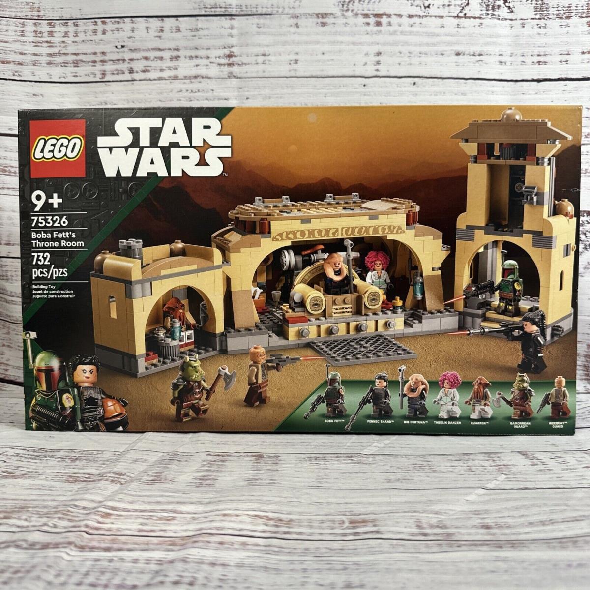 Lego 75326 Star Wars Boba Fetts Throne Room 732 Pieces Retired