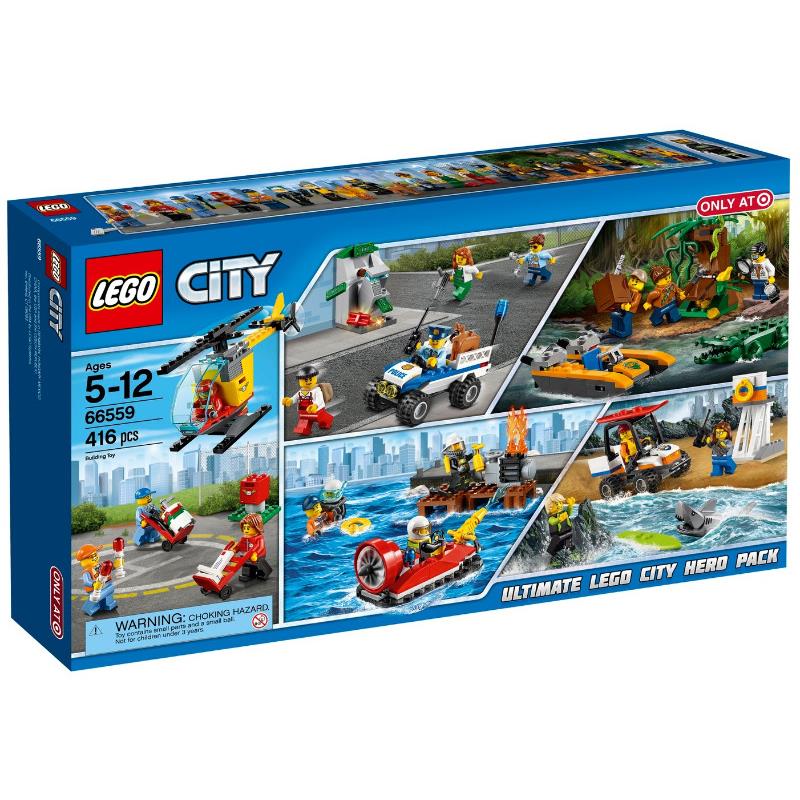 Lego Ultimate Lego City Hero Pack 5 in 1 66559 Town Minifigure Building Set