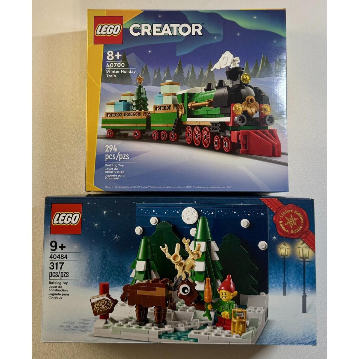 Lego Christmas Gwp 40700 Winter Holiday Train / 40484 Santa s Front Yard Seal