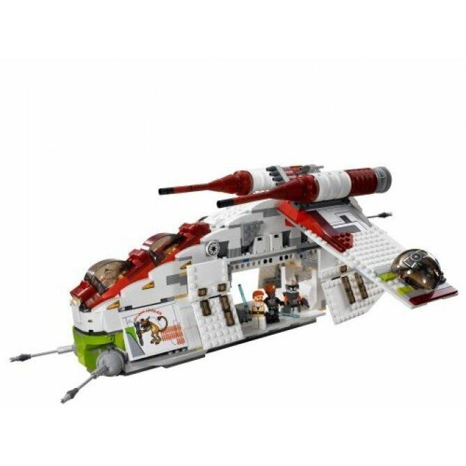 Lego Star Wars 7676 The Wars Republic Attack Gunship Armed Troop Carrier