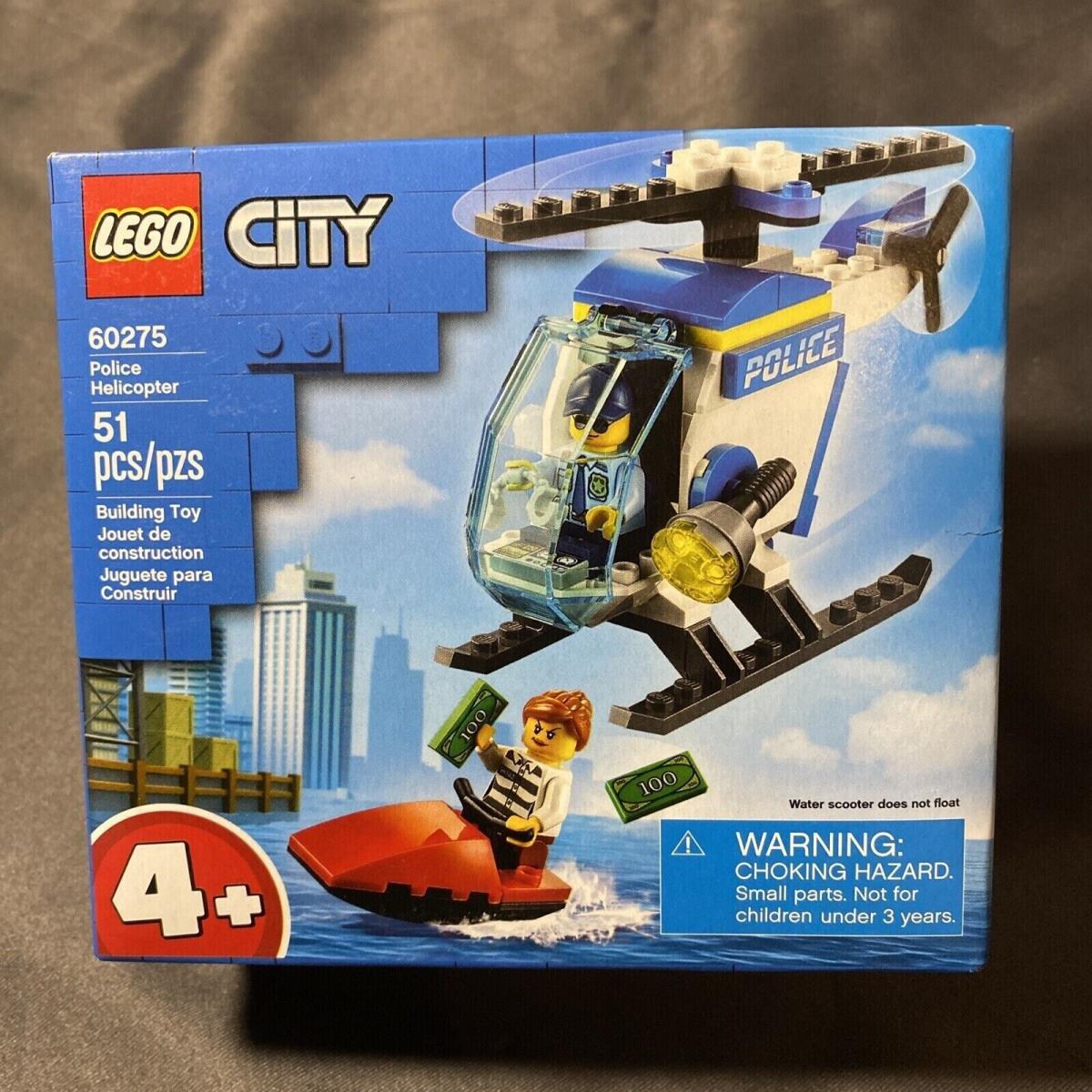 Lego City: Police Helicopter 60275 Building Kit 51 Pcs