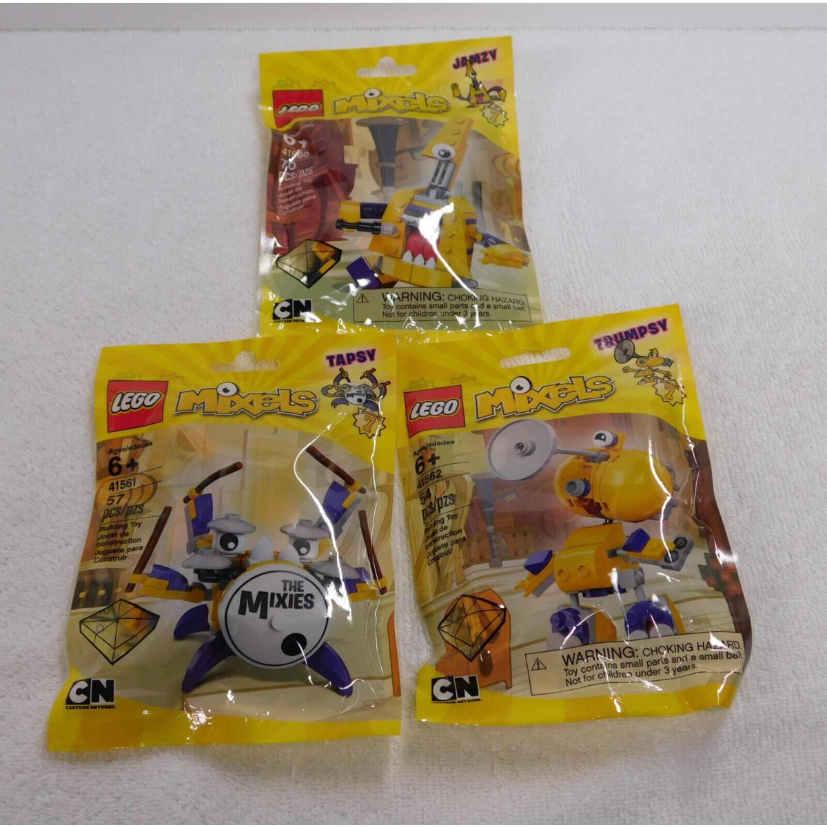 Lego Mixels Jamzy Tapsy Trumpsy 41560 41561 41562 Series 7