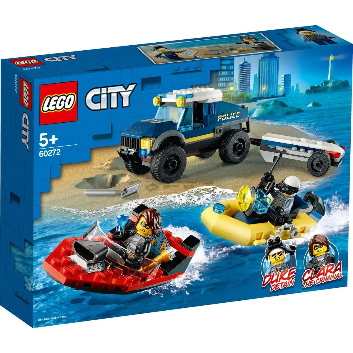 Lego Elite Police Boat Transport 60272 Town Minifigure Building Set