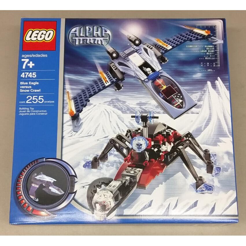 Lego Alpha Team 4745 Blue Eagle Vs. Snow Crawl Transforms Arctic Snow Ice