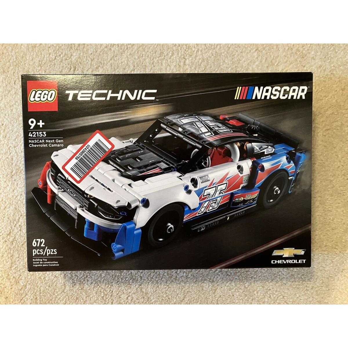 Nascar 75th Lego Technic Next Gen Chevrolet Camaro Building Toy Set 672 Pieces