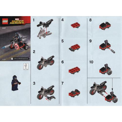 Lego Captain America`s Motorcycle 30447 Super Heroes Minifigure Building Set