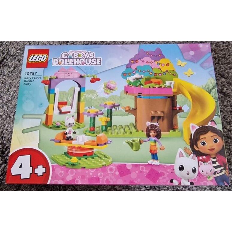 Lego Gabby`s Dollhouse Kitty Fairy`s Garden Party 10787 Building Kit 130 Pcs