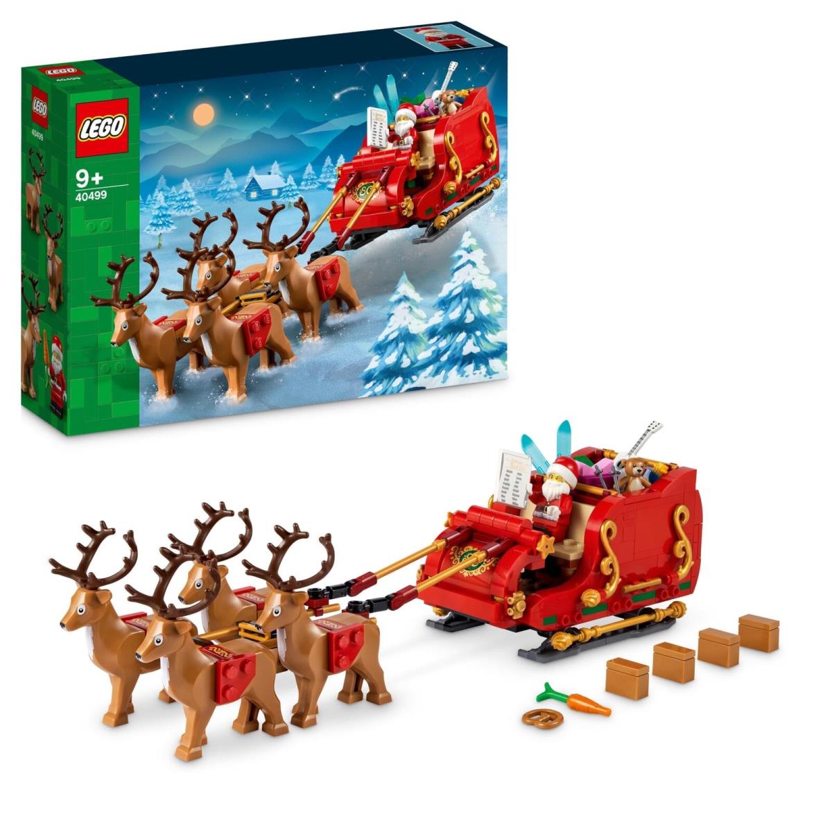 Lego Santa`s Sleigh - Building Toys For Kids Boys Girls Ages 9+ - Indoor