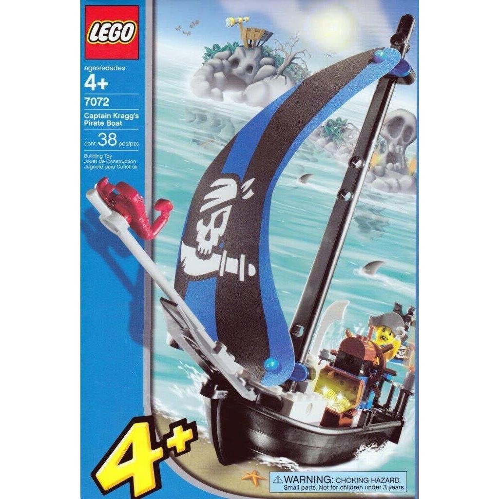 Lego Captain Kragg`s Pirate Boat 7072 4 Juniors Minifigure Building Set