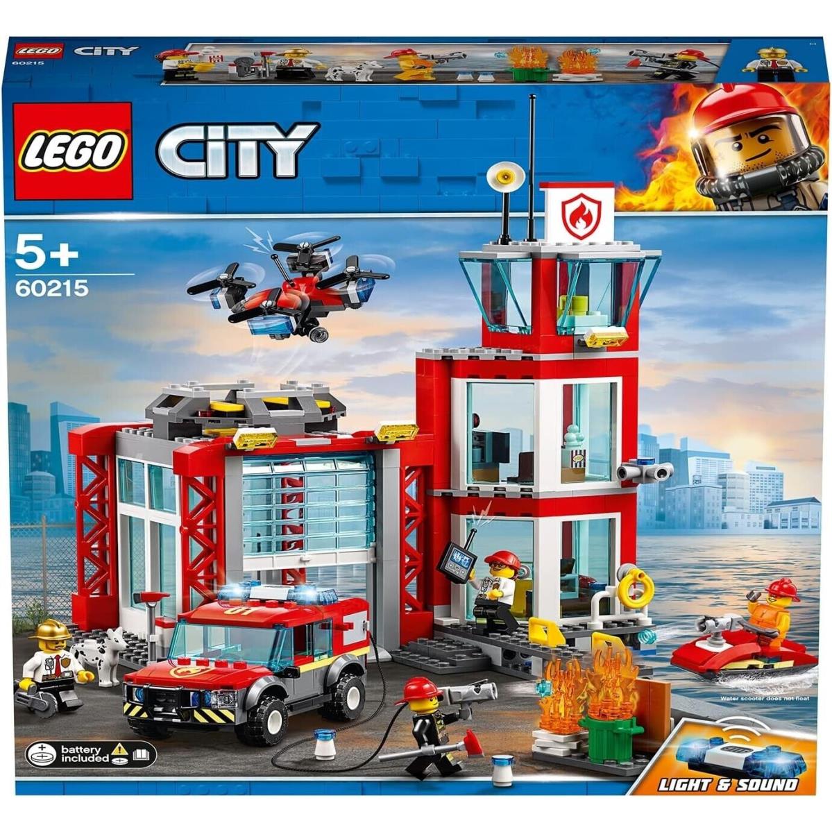 Lego City Fire Station 60215 Fire Rescue Tower Building Set Retired