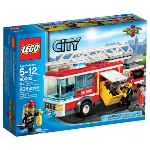 Lego Fire Truck 60002 Town Minifigure Building Set