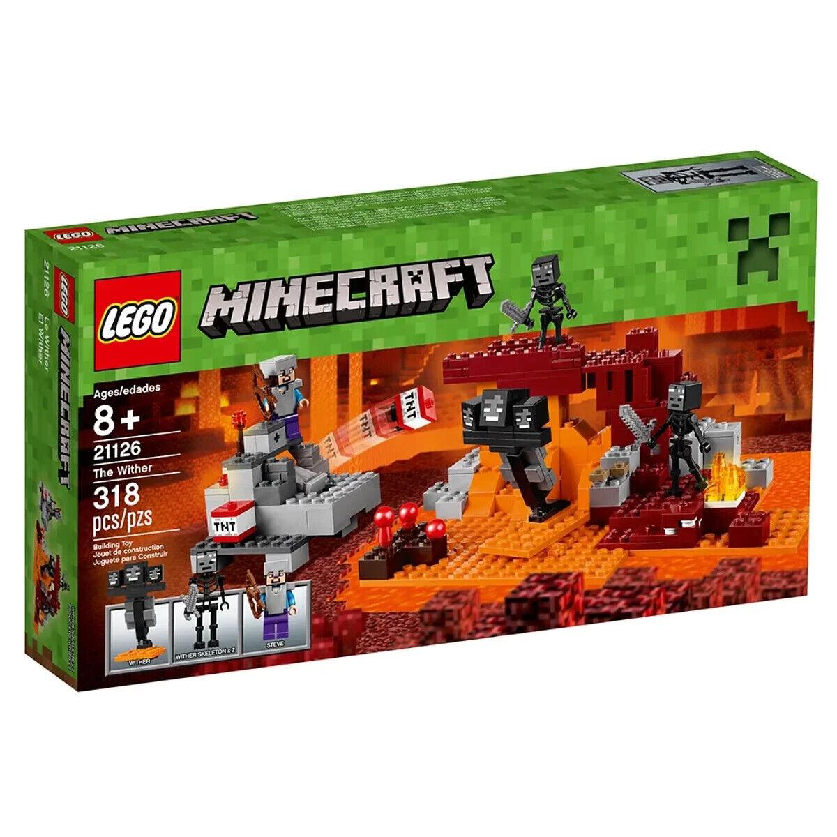 Lego The Wither 21126 Minecraft Minifigure Building Set