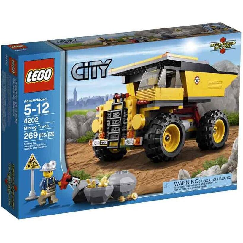 Lego Cmining Truck 4202 Town Minifigure Building Set