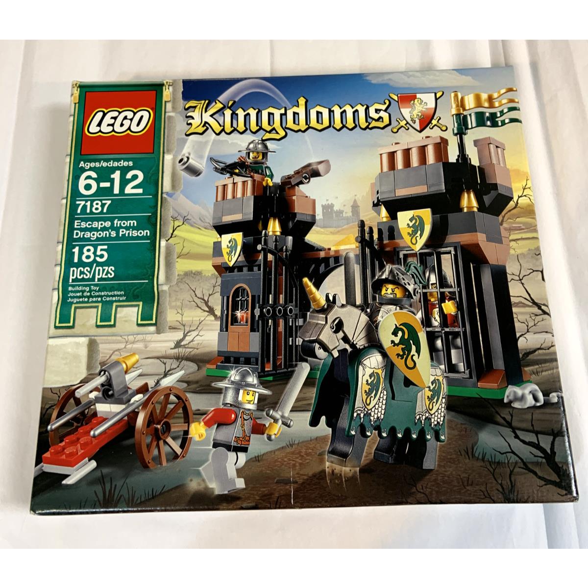 Lego Kingdoms 7187 Escape From Dragon`s Prison Castle Knights Horse Mouse Jail