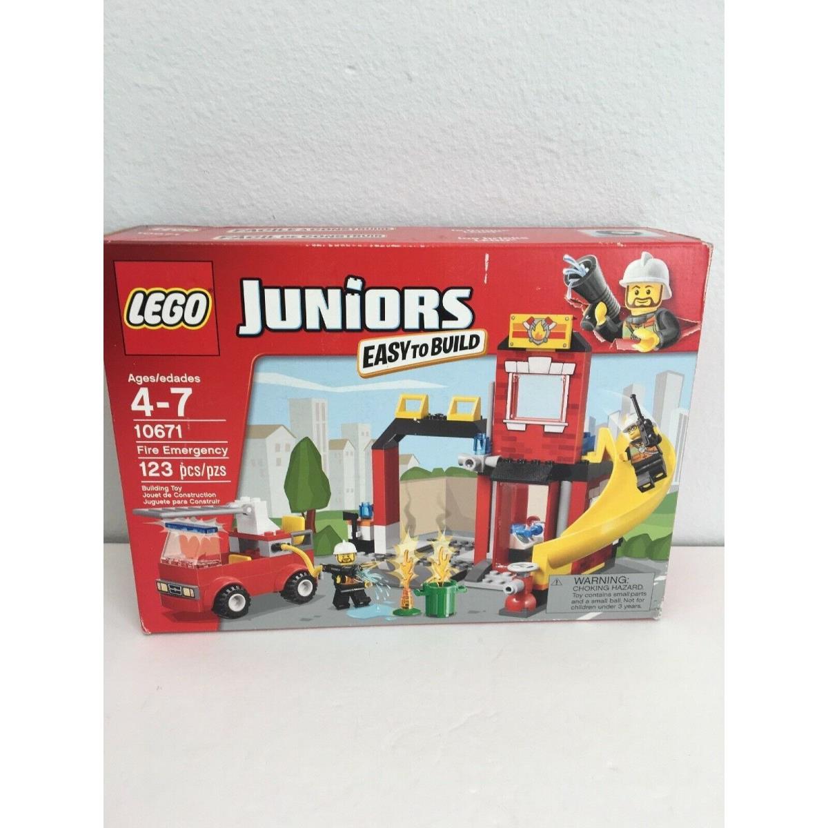 Lego Juniors Fire Emergency Station 10671 Building Set Fighters Mini Figs Truck