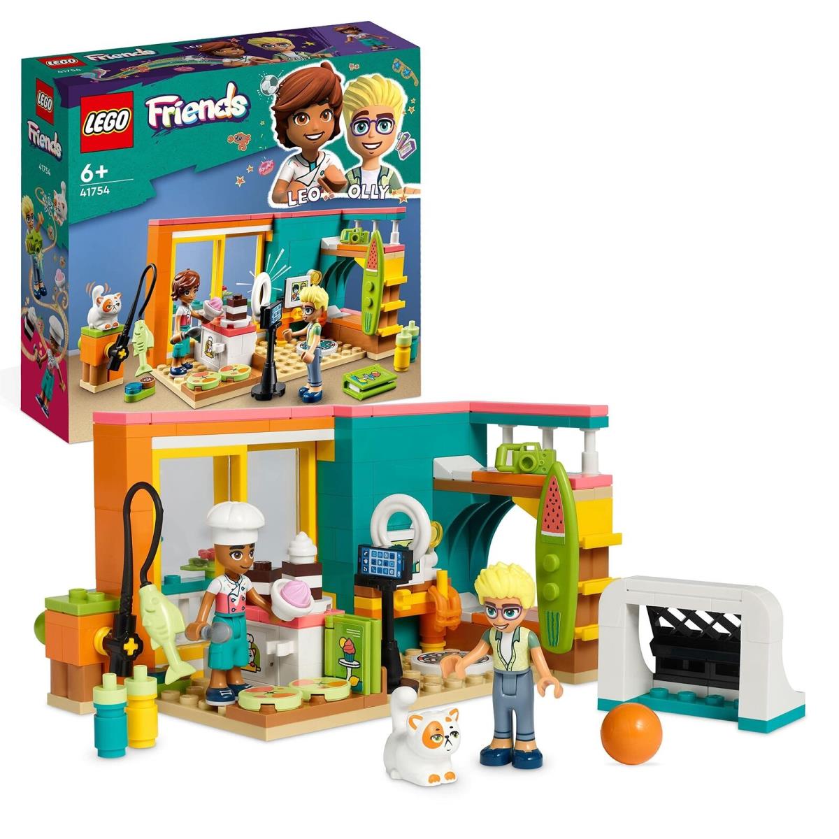 Lego Friends Leo`s Room Baking Themed Bedroom Playset Collectible Toy For Kids