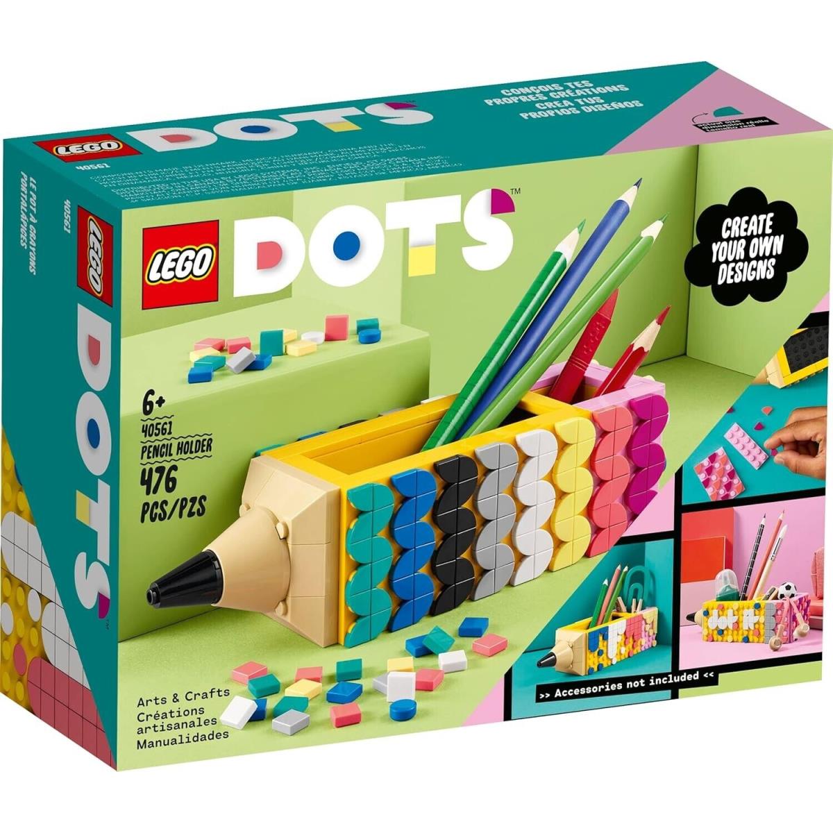 Lego Pencil Holder 40561 Dots Minifigure Building Set