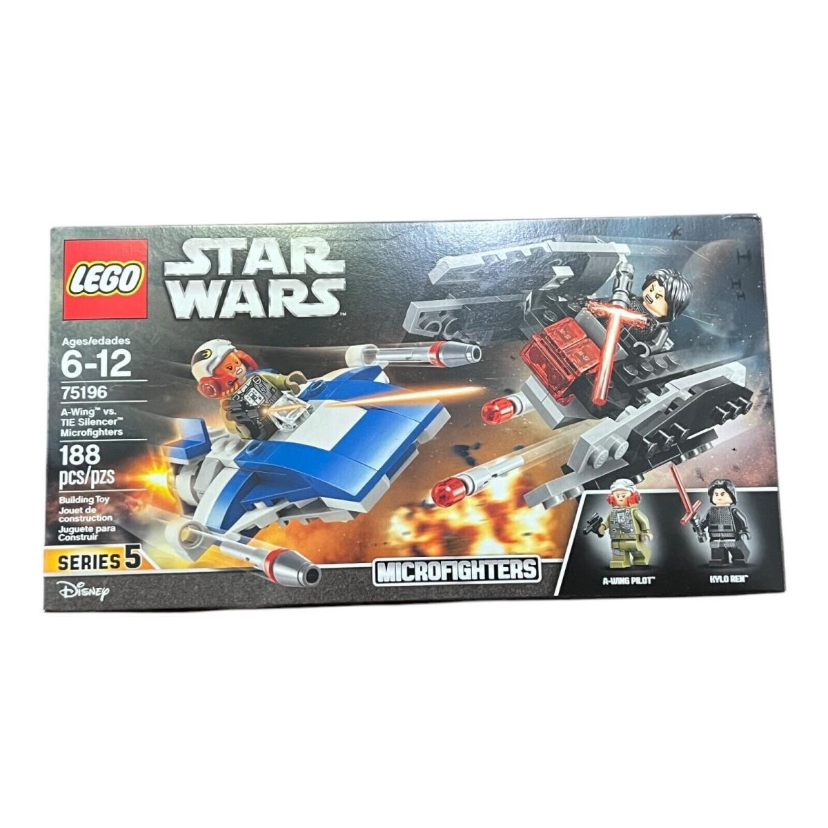 75196 A-wing Vs.tie Silencer Microfighters Legos Star Wars Kylo Wren Legos