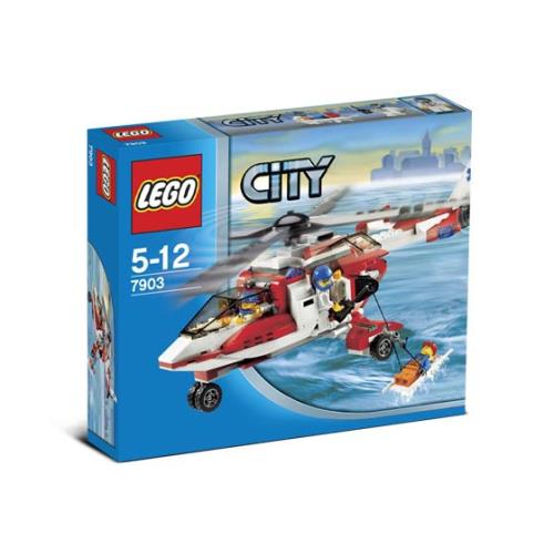 Lego Rescue Helicopter 7903 Town Minifigure Building Set