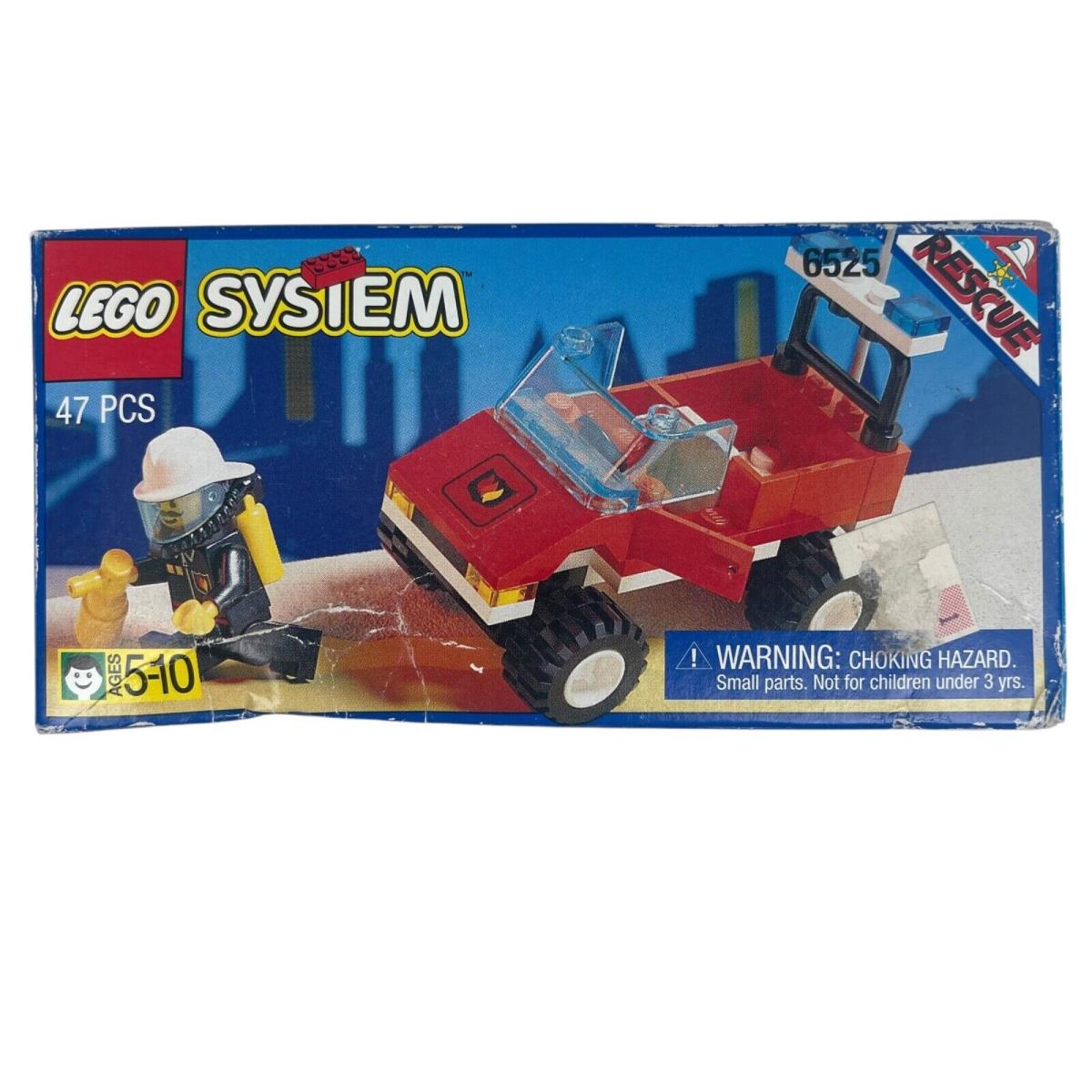 Lego Town Fire Blaze Commander 6525 Box Retired Rare Vintage 1995