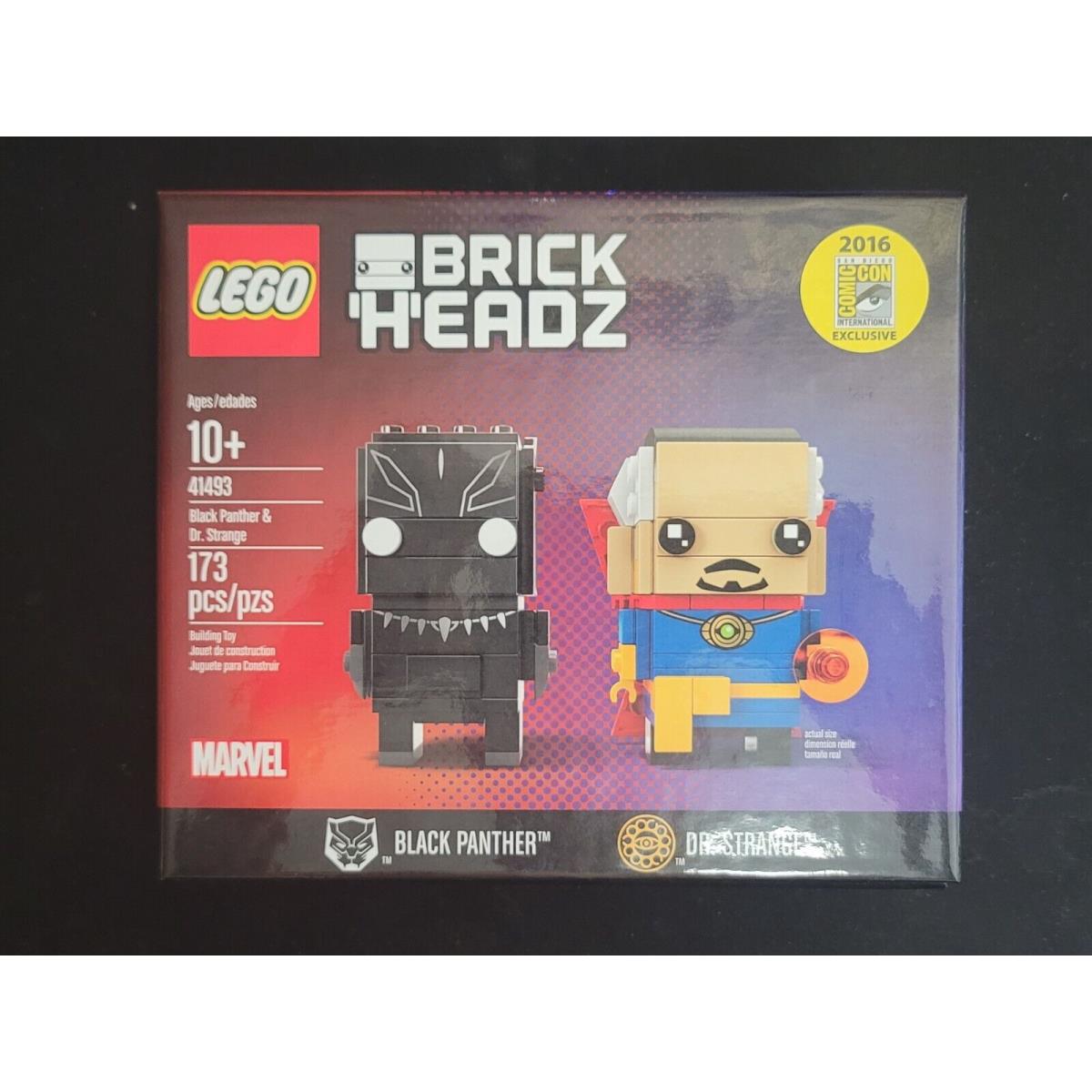 Lego 41493 Brickheadz 2016 Sdcc Exclusive Dr. Strange Black Panther