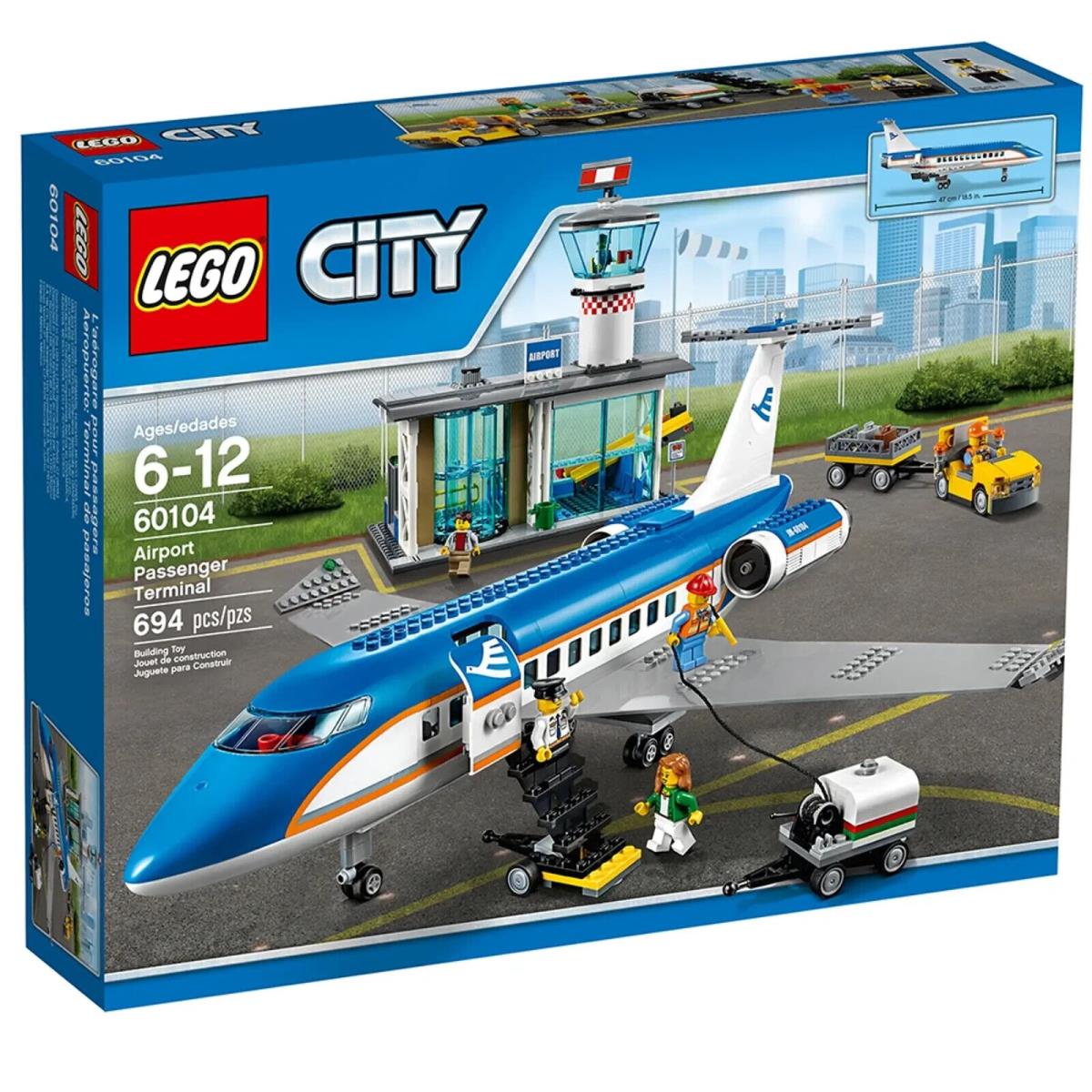 Lego Airport Passenger Terminal 60104 Town Minifigure Building Set