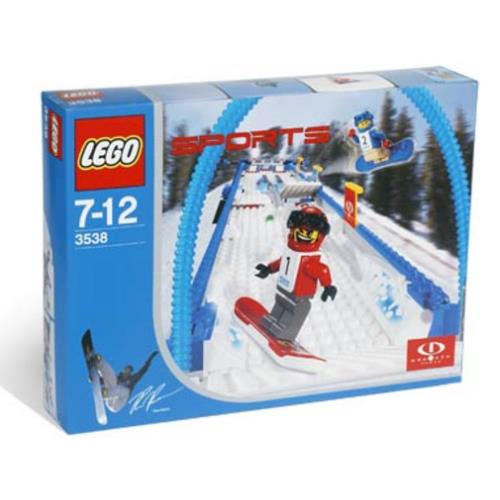 Lego Snowboard Boarder Cross Race 3538 Sports Minifigure Building Set