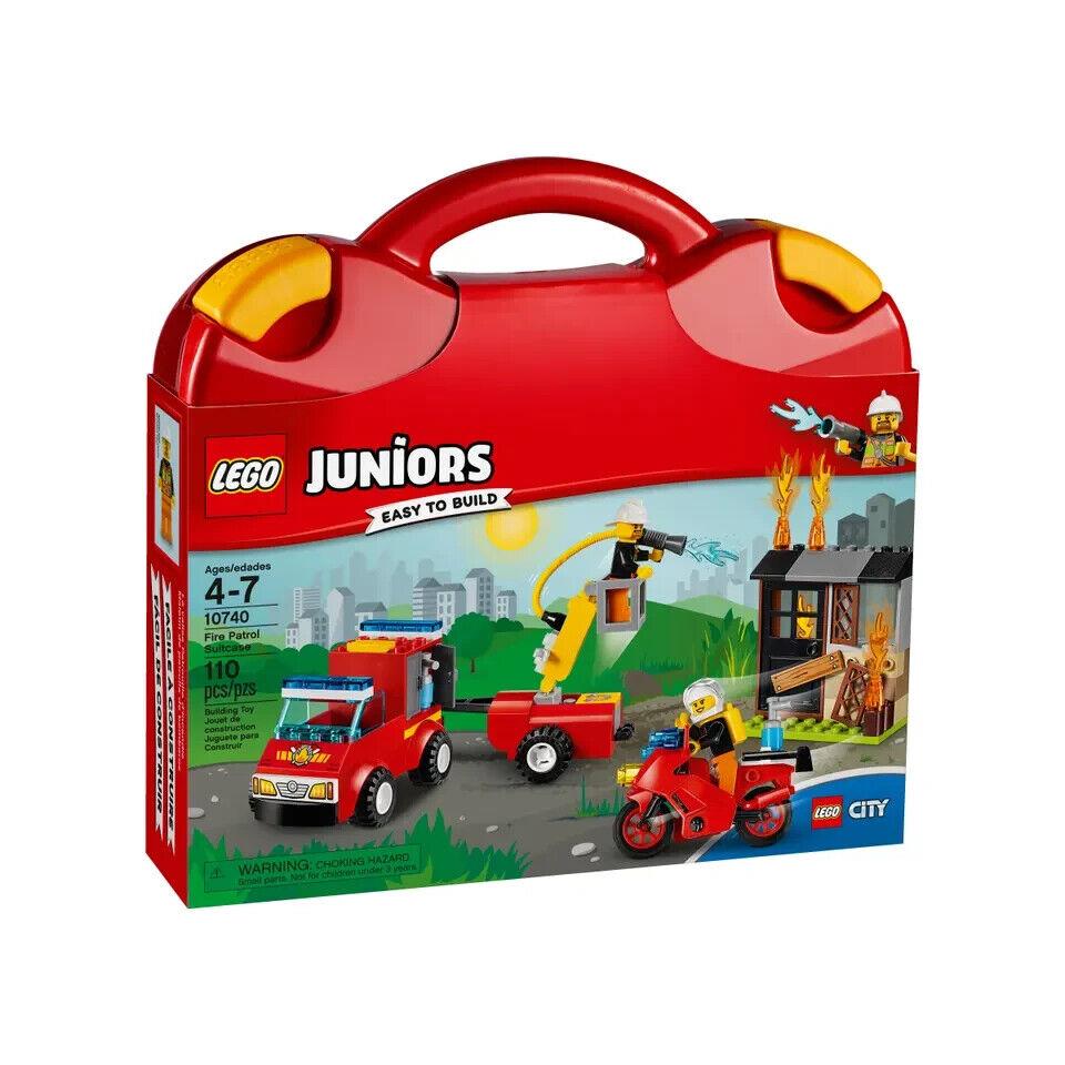 Lego Fire Patrol Suitcase 10740 Juniors Minifigure Building Set