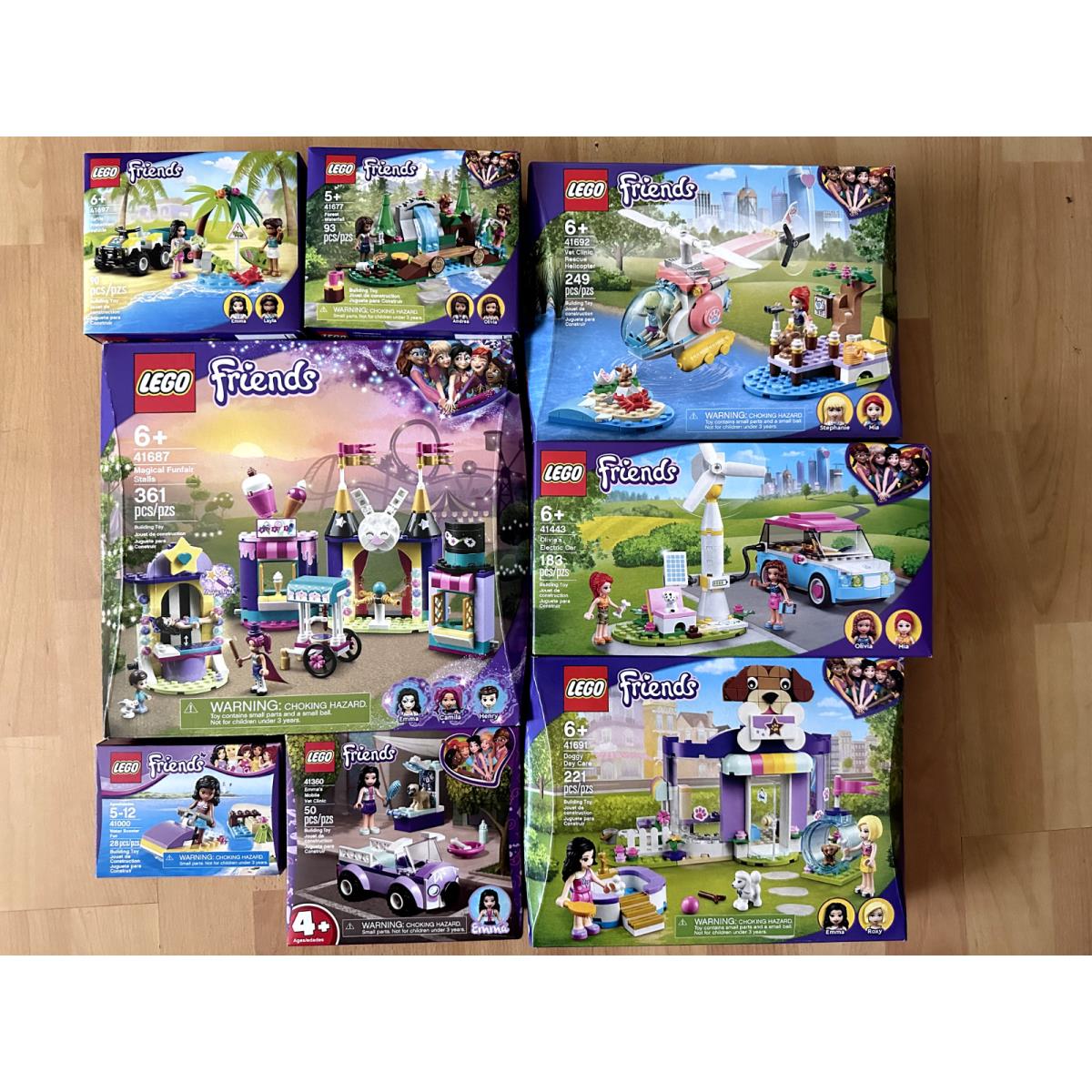 Lego Friends 8 Sets 41000 41360 41443 41677 41687 41691 41692 41697