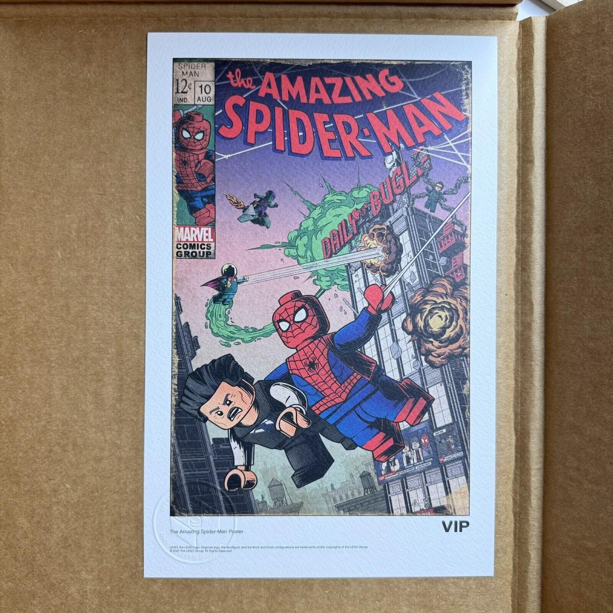 Lego Vip Marvel Spider-man Daily Bugle Poster 5007043 Limited Edition Rare