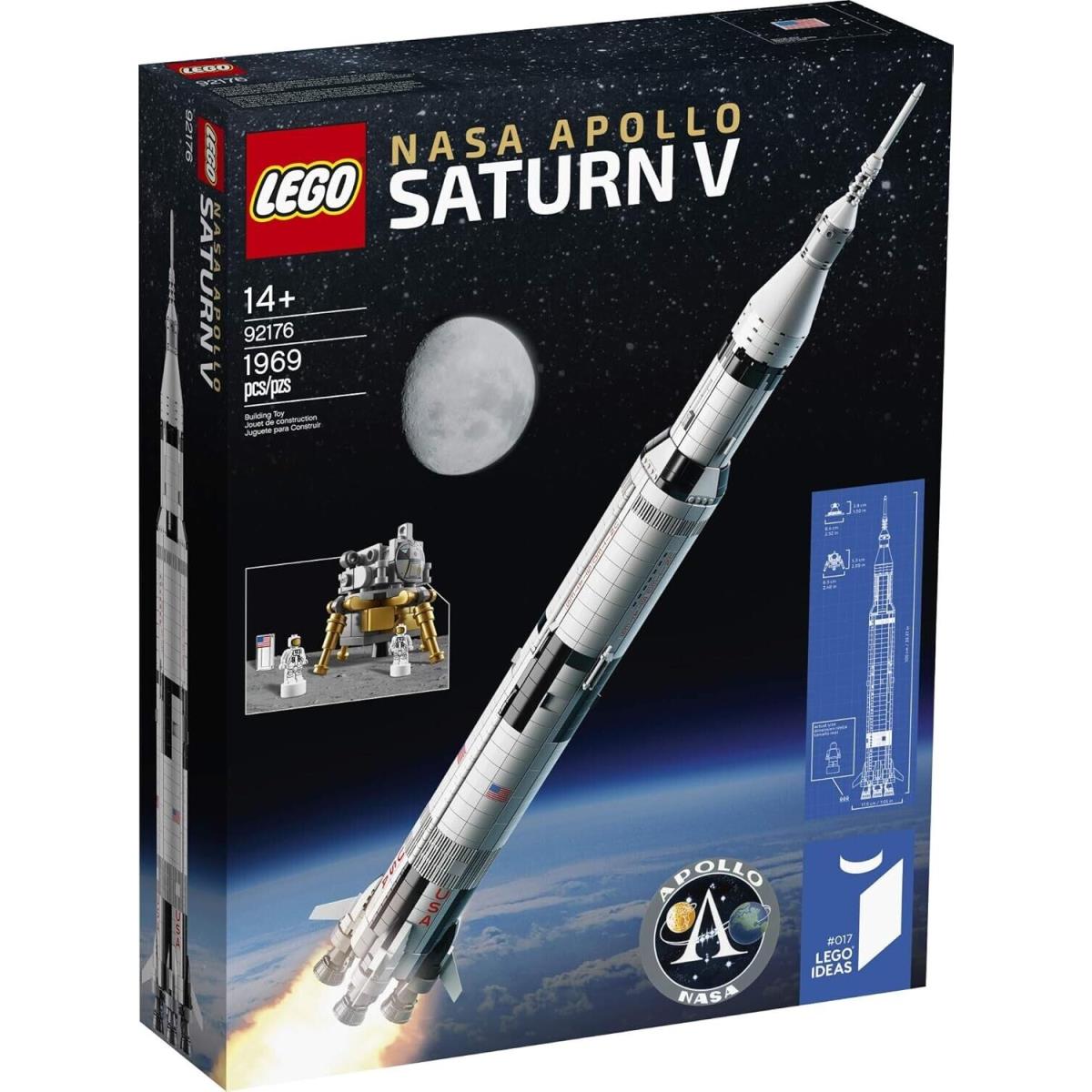 Lego Ideas 21309 Nasa Apollo Saturn V Retired Packing