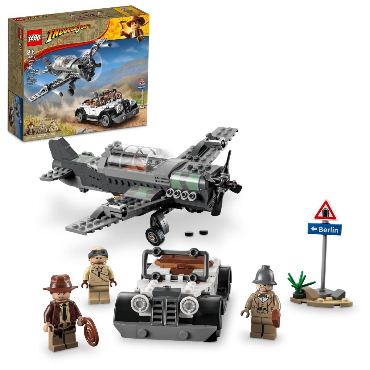 Lego Indiana Jones and The Last Crusade Fighter Plane Chase 77012 Building Set